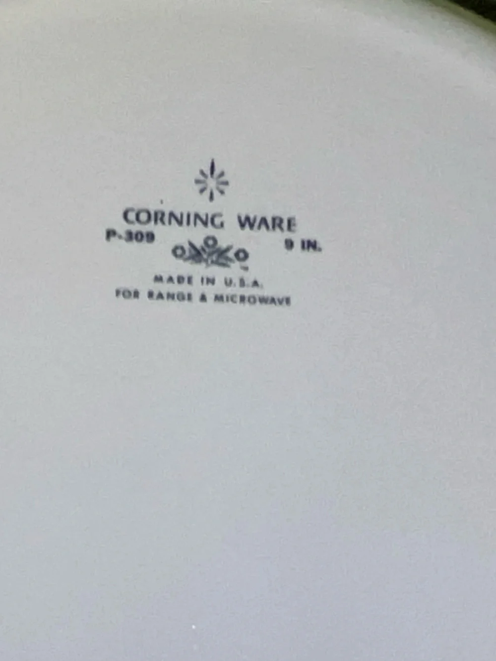 Vintage CorningWare Blue Cornflower Pie Plate 9-inch